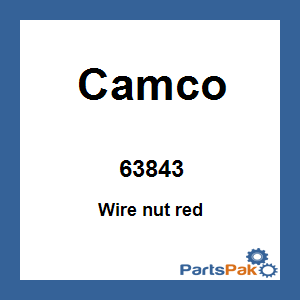Camco 63843; Wire nut red