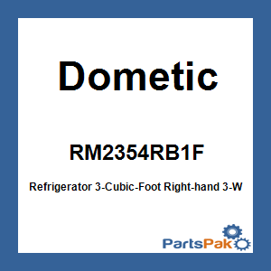 Dometic RM2354RB1F; Refrigerator 3-Cubic-Foot Right-hand 3-Way Black