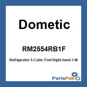 Dometic RM2554RB1F; Refrigerator 5-Cubic-Foot Right-hand 3-Way Black