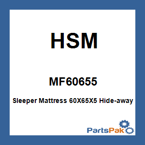 HSM MF60655; Sleeper Mattress 60X65X5 Hide-away