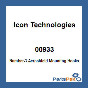 Icon Technologies 00933; Number-3 Aeroshield Mounting Hooks