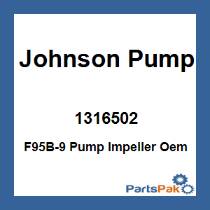 Johnson Pump 1316502; F95B-9 Pump Impeller Oem