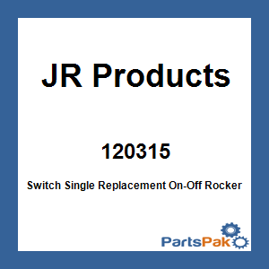 JR Products 120315; Switch Single Replacement On-Off Rocker White 5-Pack