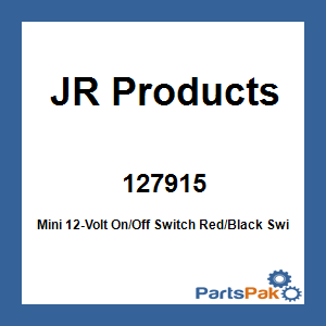 JR Products 127915; Mini 12-Volt On/Off Switch Red/Black Switch 5-Pack