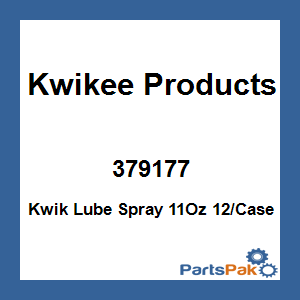 Kwikee Products 379177; Kwik Lube Spray 11Oz 12/Case