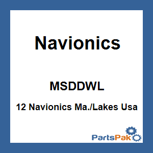 Navionics MSDDWL; 12 Navionics Ma./Lakes Usa