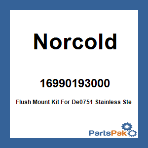 Norcold 16990193000; Flush Mount Kit For De0751 Stainless Steel