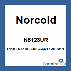 Norcold N5123UR; Fridge Lp-Ac Dc-Black 3-Way Lp