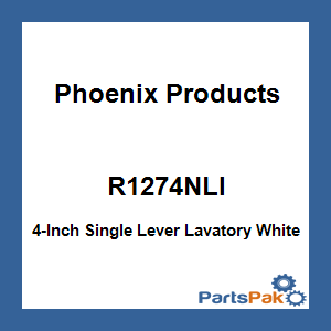 Phoenix Products R1274NLI; 4-Inch Single Lever Lavatory White