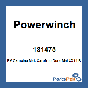 Powerwinch 181475; RV Camping Mat, Carefree Dura-Mat 8X14 Bord