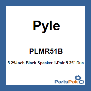 Pyle PLMR51B; 5.25-Inch Black Speaker 1-Pair