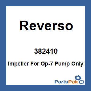 Reverso 382410; Impeller For Op-7 Pump Only