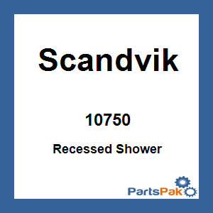 Scandvik 10750; Recessed Shower
