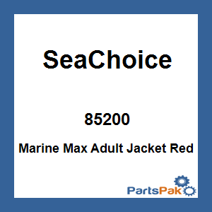 SeaChoice 85200; Marine Max Adult Jacket Red