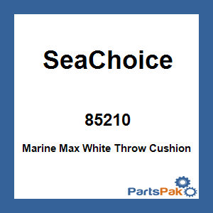 SeaChoice 85210; Marine Max White Throw Cushion