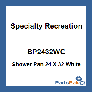 Specialty Recreation SP2432WC; Shower Pan 24 X 32 White