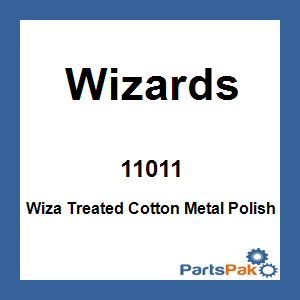 Wizards 11011; Wiza Treated Cotton Metal Polish
