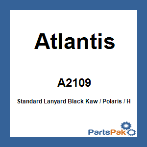 Atlantis A2109; Standard Lanyard Black Kawasaki / Fits Polaris / Fits Honda / Ts
