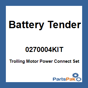 Battery Tender 027-0004-KIT; Trolling Motor Power Connect Set