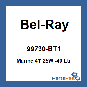 Bel-Ray 99730-BT1; Marine 4T 25W -40 Ltr