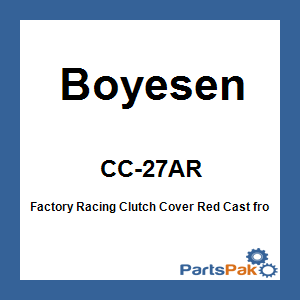 Boyesen CC-27AR; Factory Racing Clutch Cover Red