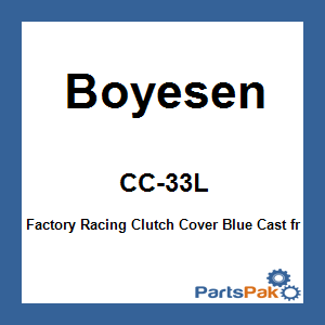 Boyesen CC-33L; Factory Racing Clutch Cover Blue