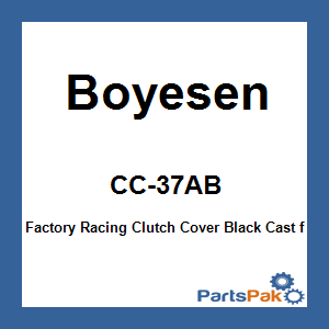 Boyesen CC-37AB; Factory Racing Clutch Cover Black