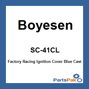 Boyesen SC-41CL; Factory Racing Ignition Cover Blue