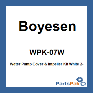Boyesen WPK-07W; Water Pump Cover & Impeller Kit White