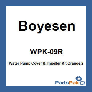 Boyesen WPK-09R; Water Pump Cover & Impeller Kit Orange
