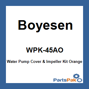 Boyesen WPK-45AO; Water Pump Cover & Impeller Kit Orange