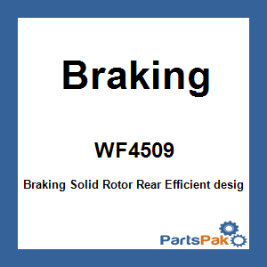 Braking WF4509; Braking Solid Rotor Rear