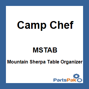 Camp Chef MSTAB; Mountain Sherpa Table Organizer