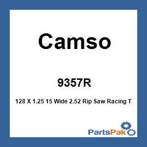 Camso 9357R; 128 X 1.25 15 Wide 2.52 Rip Saw Racing Track