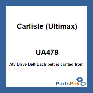 Ultimax UA478; Atv Drive Belt