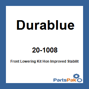 Durablue 20-1008; Front Lowering Kit Honda