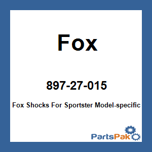 Fox 897-27-015; Fox Shocks For Sportster