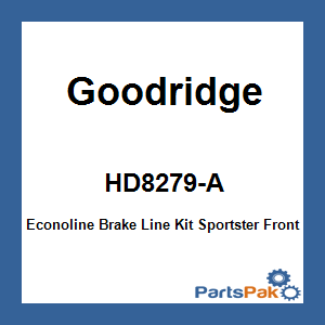 Goodridge HD8279-A; Econoline Brake Line Kit Sportster Front
