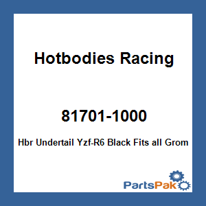 Hotbodies Racing 81701-1000; Hbr Undertail Yzf-R6 Black