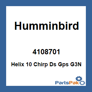 Humminbird 4108701; Helix 10 Chirp Ds Gps G3N