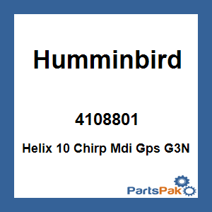Humminbird 4108801; Helix 10 Chirp Mdi Gps G3N