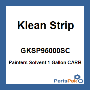 Klean Strip GKSP95000SC; Painters Solvent 1-Gallon CARB