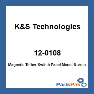 K&S Technologies 12-0108; Magnetic Tether Switch Panel Mount Normally Open
