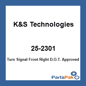K&S Technologies 25-2301; Turn Signal Front Right