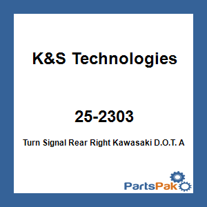 K&S Technologies 25-2303; Turn Signal Rear Right Fits Kawasaki