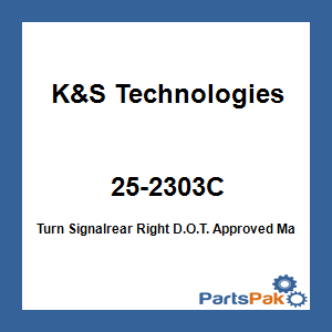 K&S Technologies 25-2303C; Turn Signalrear Right