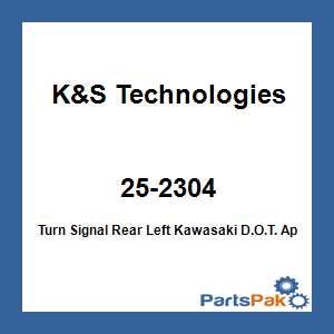 K&S Technologies 25-2304; Turn Signal Rear Left Fits Kawasaki