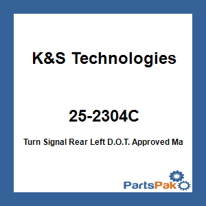 K&S Technologies 25-2304C; Turn Signal Rear Left