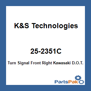 K&S Technologies 25-2351C; Turn Signal Front Right Fits Kawasaki