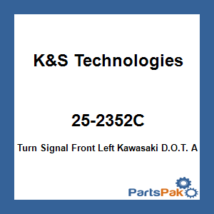 K&S Technologies 25-2352C; Turn Signal Front Left Fits Kawasaki